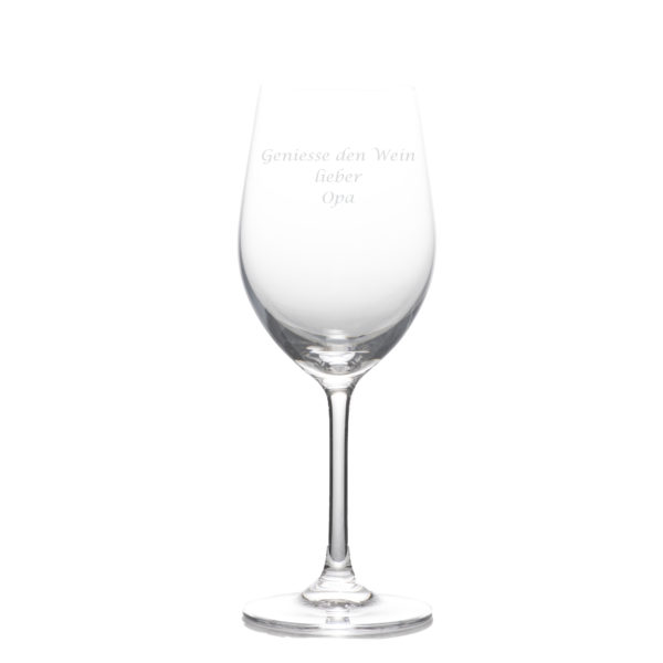 Rotweinglas mit Lasergravur Art.Nr. G26552 -0