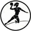 Emblem Handballspielerin