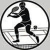 Emblem Tennispieler