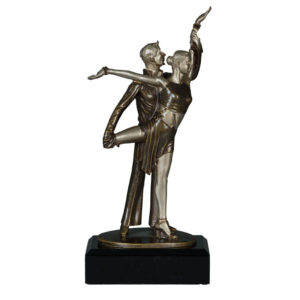 Tanzpaar Silber Bronze