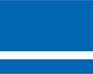 Kunststoff-Schilder mit saphirblauer Oberfläche und weissem Kern