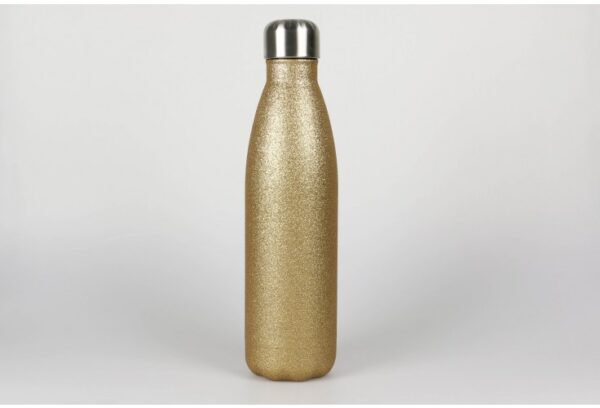 Thermo Trinkflasche gold glitzer, 500ml