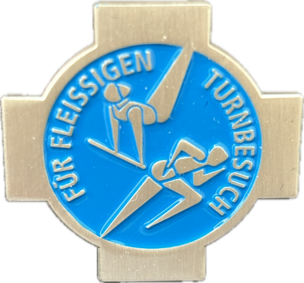 Pin für fleissigen Turnbesuch mit Athleten II